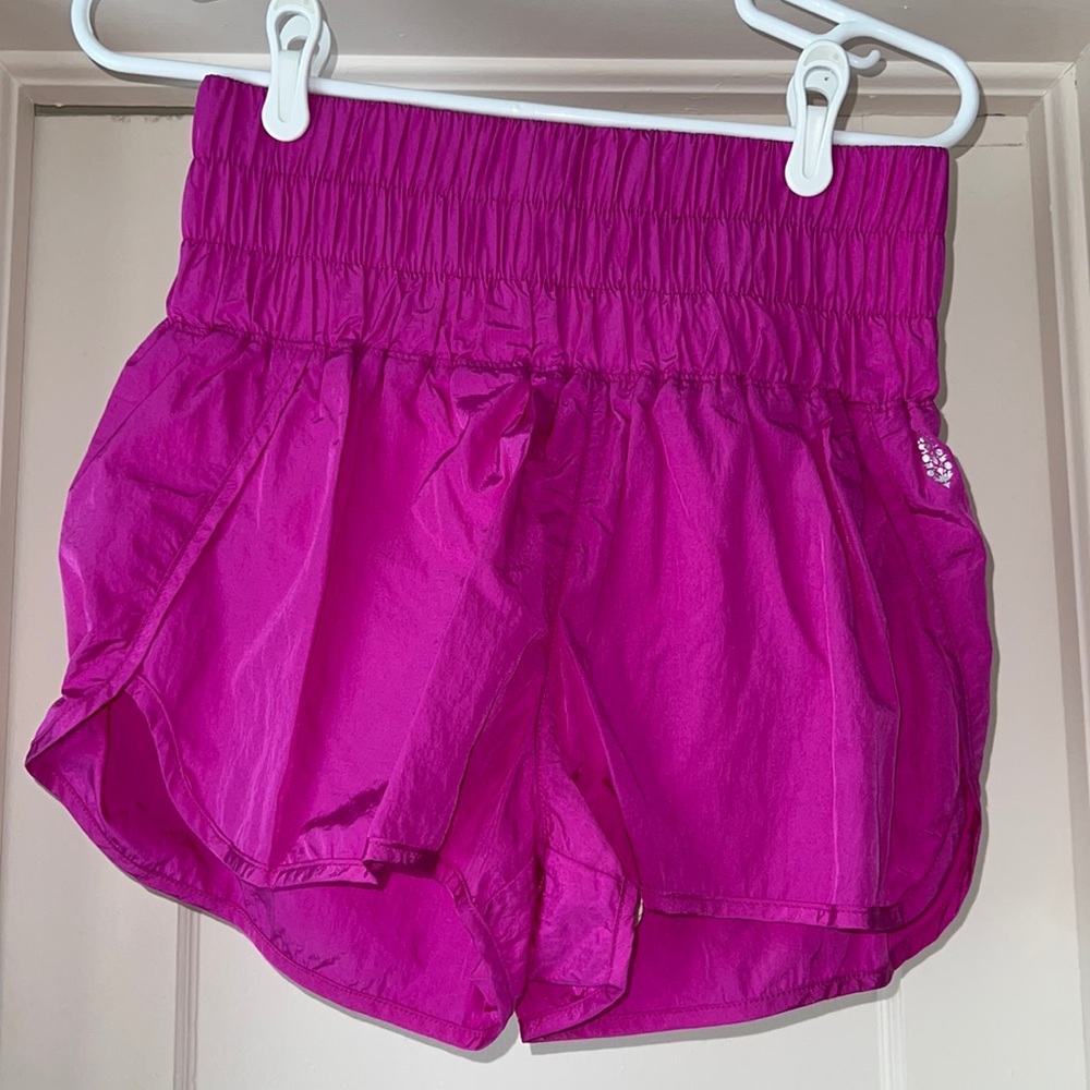 Pink Free People movement shorts. Size M.
